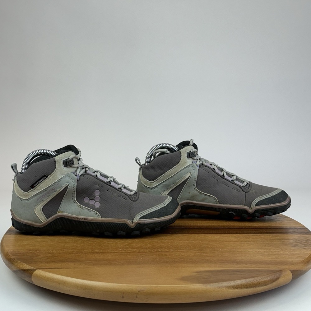 Womens Vivobarefoot Synth Gray Athletic Mid Hiking Trail Sneakers Shoes Size 5 M